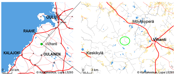 suomen kartta raahe Annankankaan tuulivoimapuisto | Metsähallitus