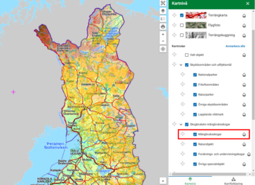 Ett exemplel i Utflyktskarta.fi